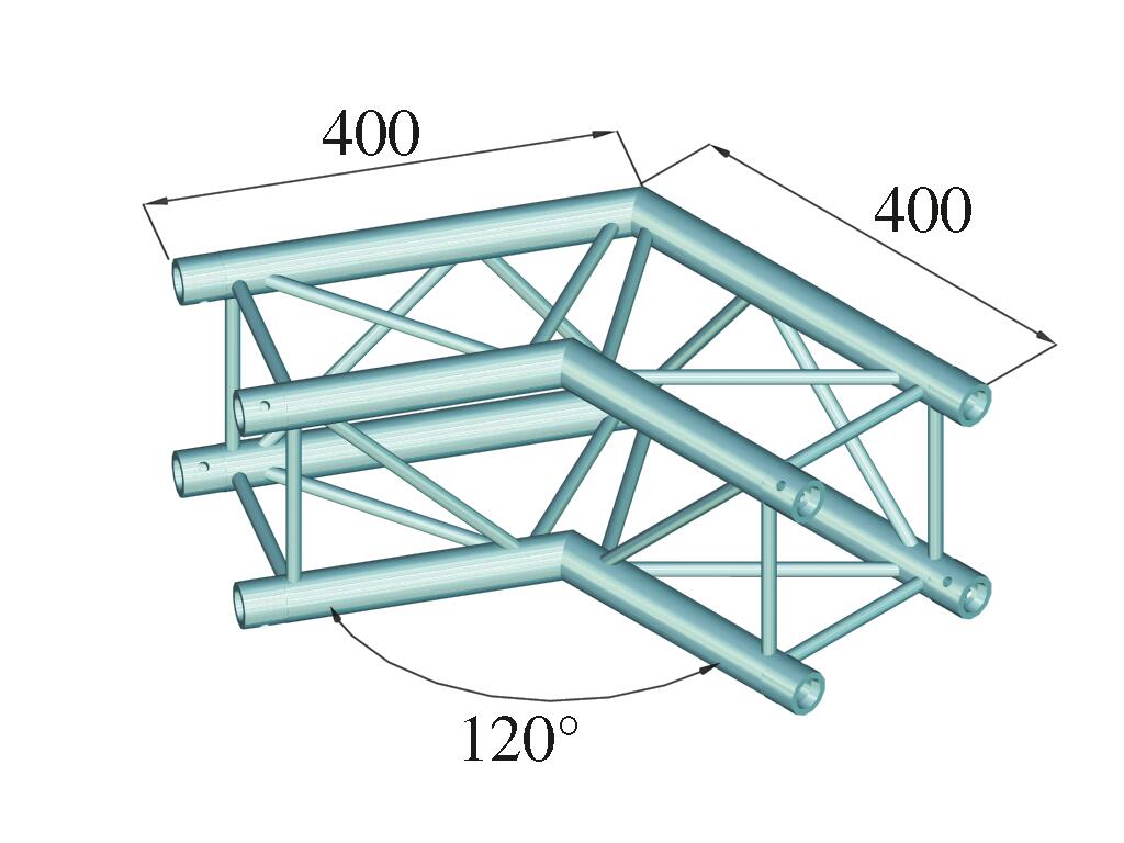 ALUTRUSS DECOLOCK DQ4-PAC22 Angolo a 2 vie 120° nero