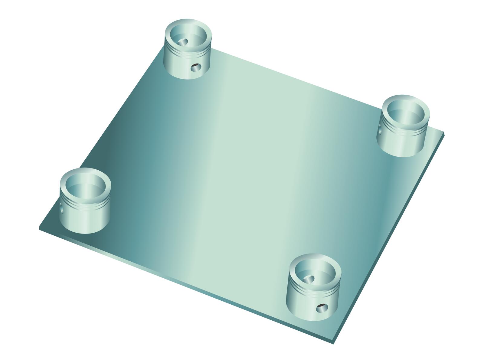 ALUTRUSS DECOLOCK DQ4-SBP Piastra di base nera