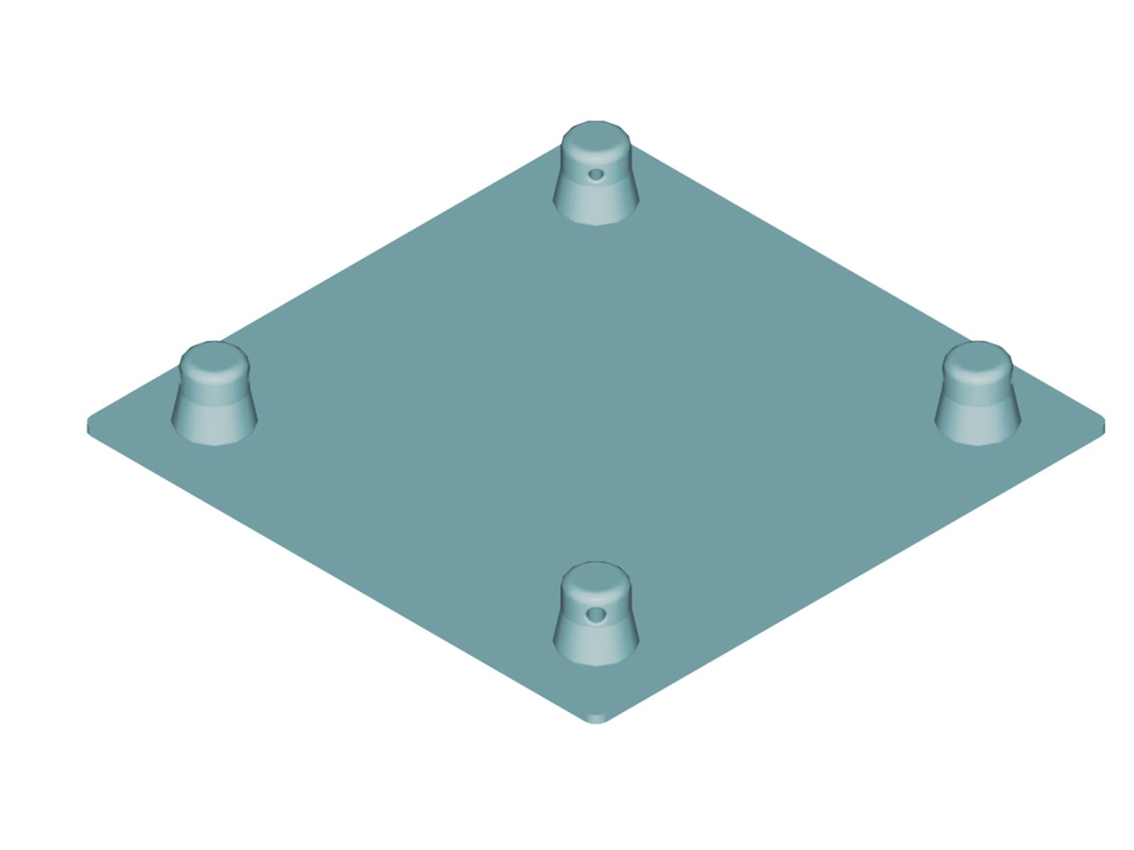 ALUTRUSS DECOLOCK DQ4-SBPM Piastra di base MALE nera