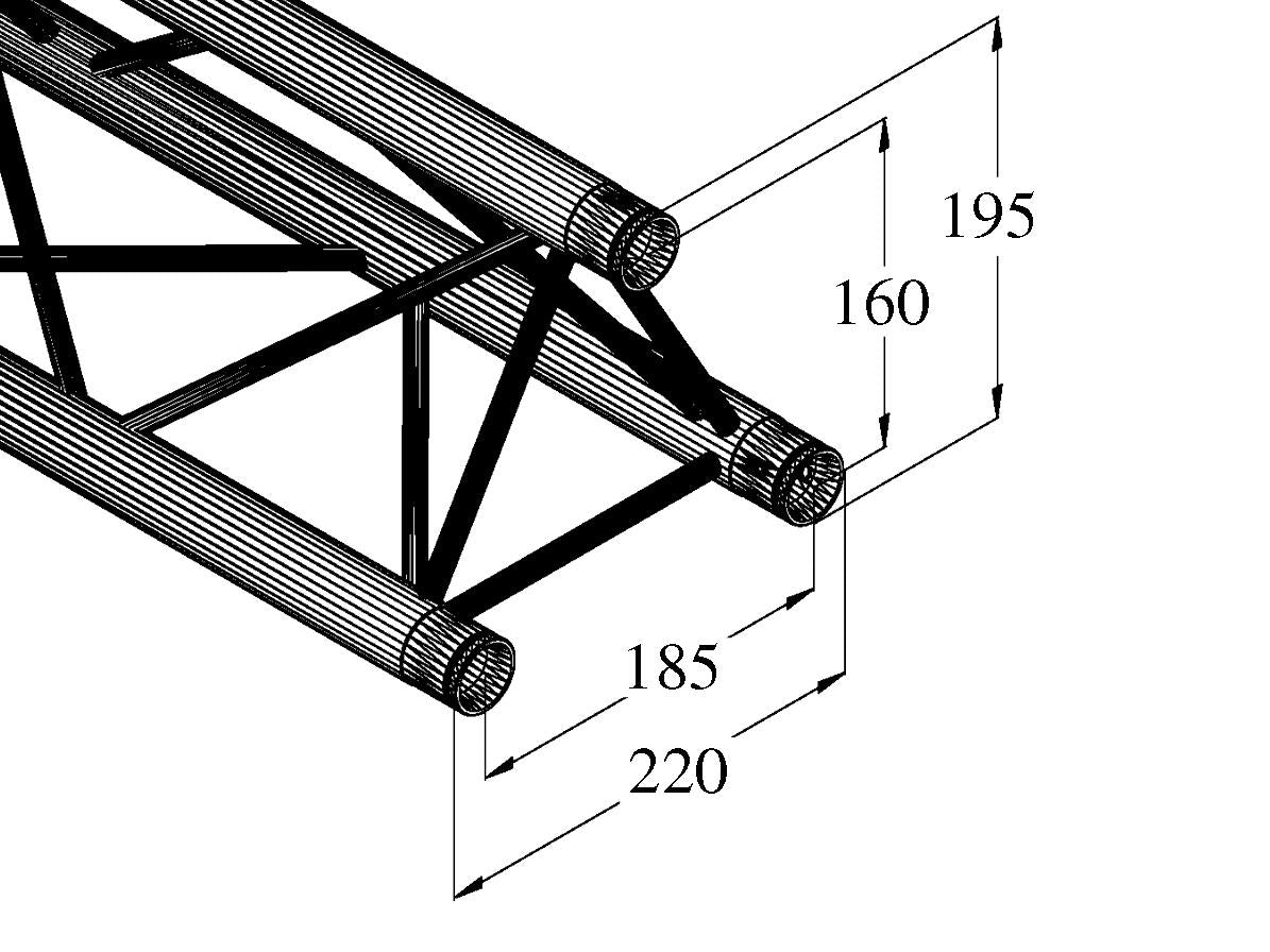 ALUTRUSS DECOLOCK DQ3-S2500 3-point truss bk