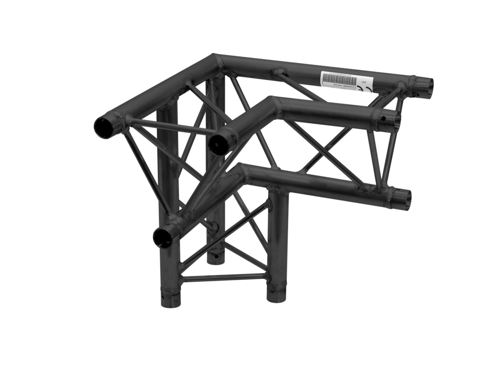 ALUTRUSS DECOLOCK DQ3-SPAL34 Angolo a 3 vie 90° nero