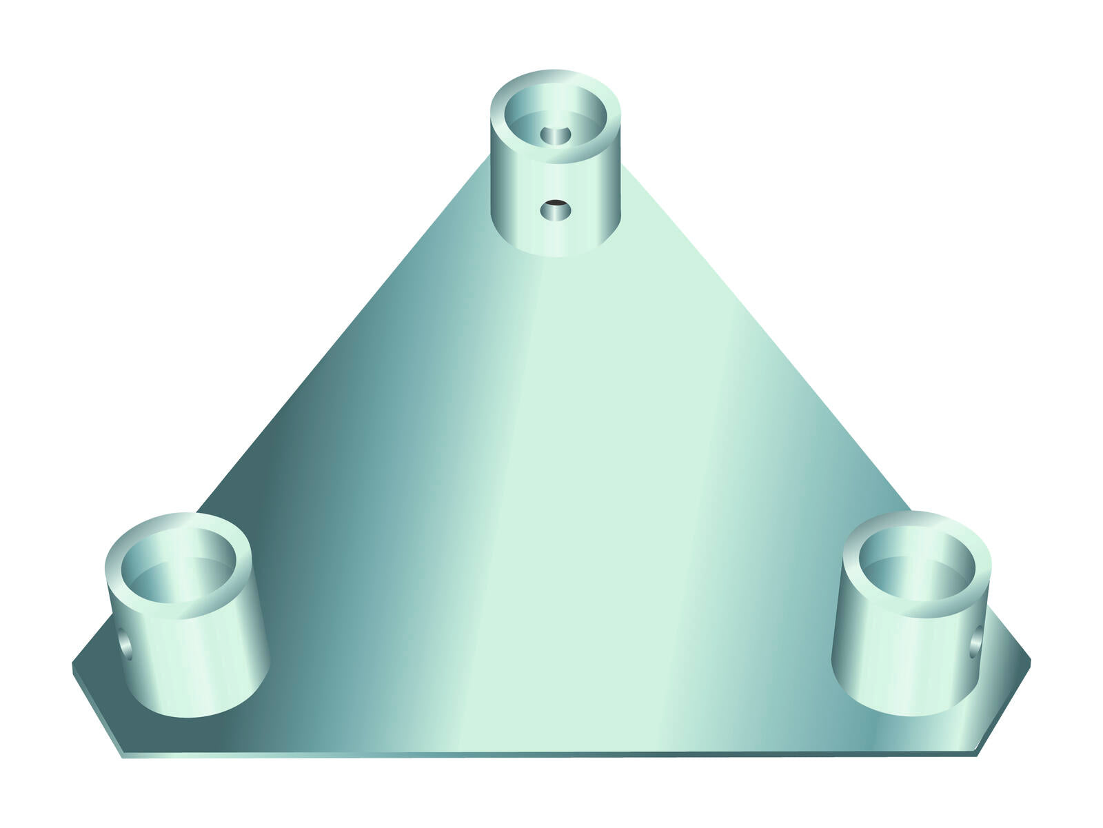 ALUTRUSS TRILOCK E-GL33 Floor/Wall Plate QTGP-E
