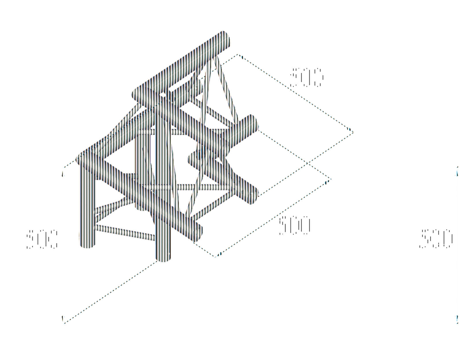 ALUTRUSS TRILOCK 6082AL-31 3-way /\ right corner