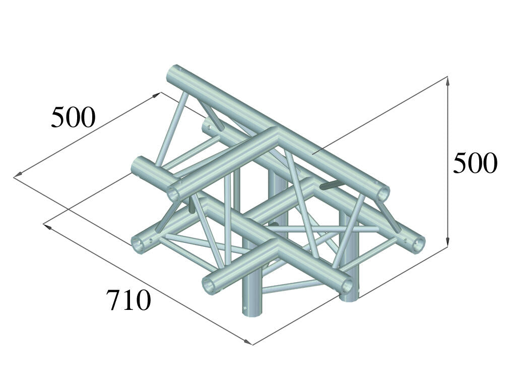 ALUTRUSS TRILOCK 6082AT-43 4-way corner block /\