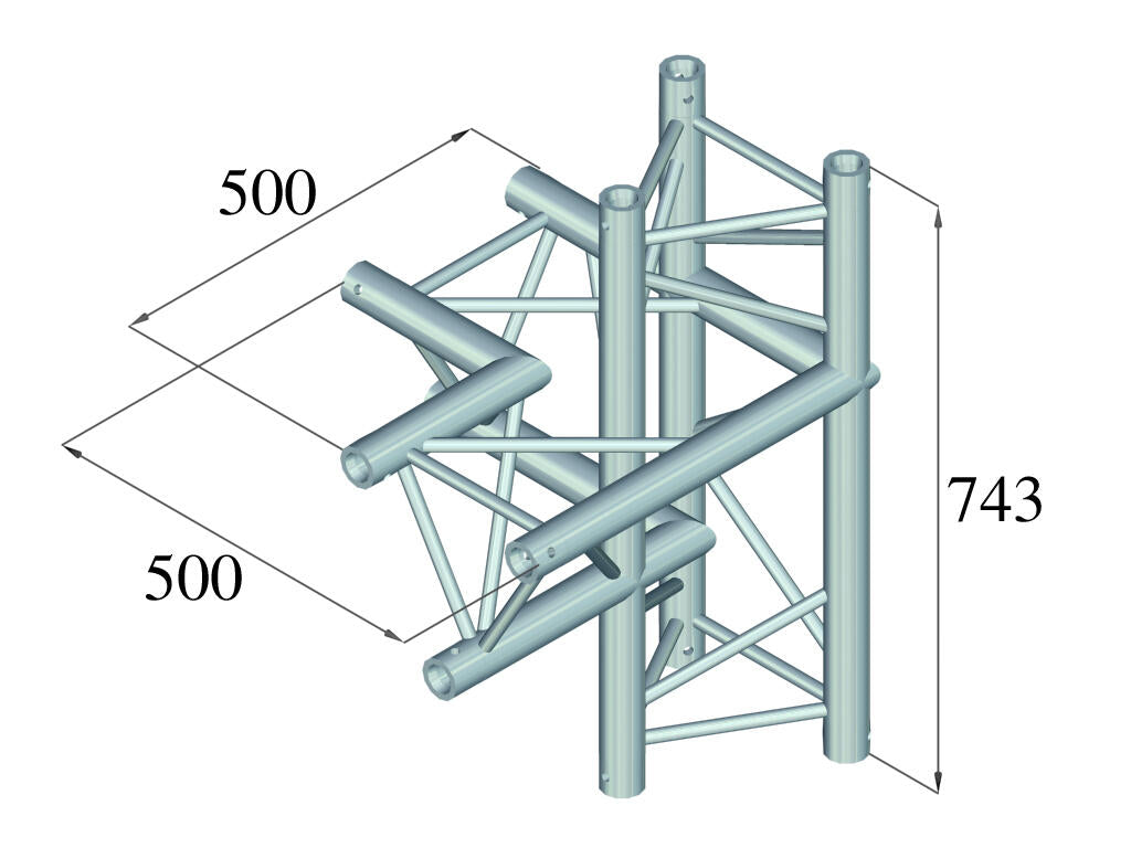 ALUTRUSS TRILOCK 6082AC-44 4-way corner / left
