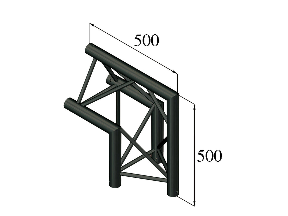 ALUTRUSS TRILOCK S-PAC 24 2-way 90° corner /\ black