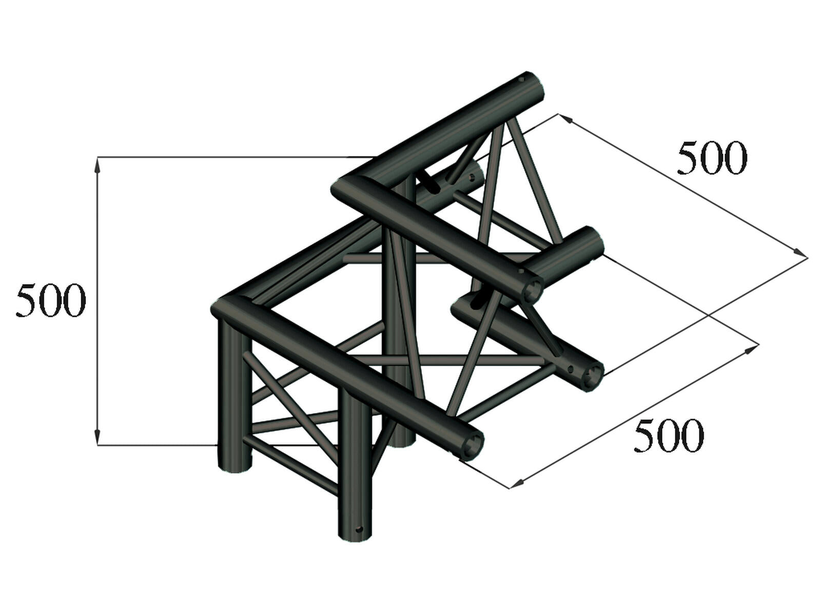 ALUTRUSS TRILOCK S-PAL-32 angolo a 3 vie /\ sinistro