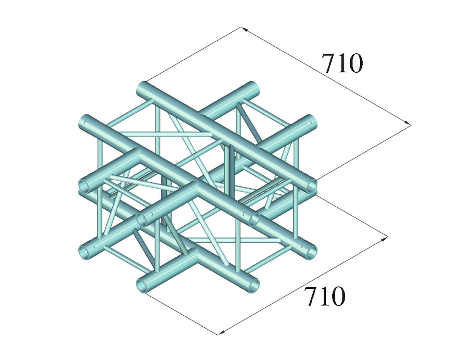 ALUTRUSS QUADLOCK S6082C-41 Croce a 4 vie