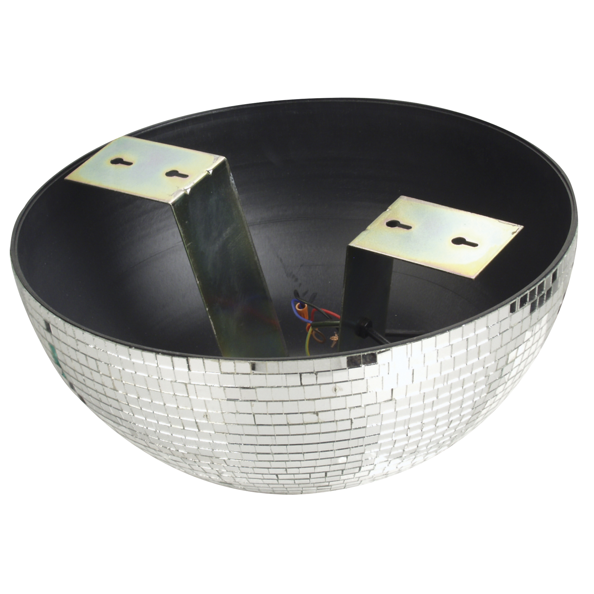 SHOWGEAR Half Mirror Ball 30 cm half Mirror Ball for wall and Ceiling Mounting with motor Semisfera specchiata da 30 cm per montaggio su pareti e soffitto con motore
