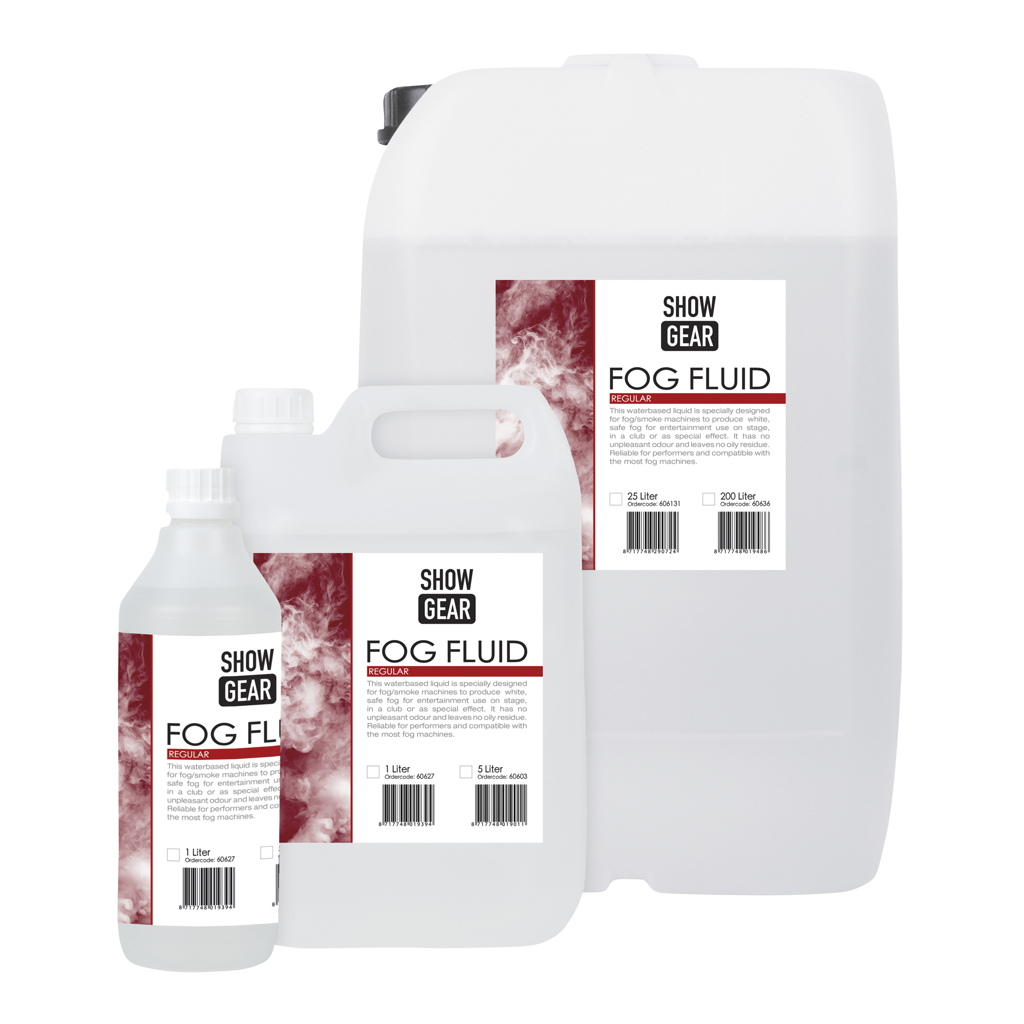 Showgear Fog Fluid Regular 1 litre - water-based 1 litri - a base di acqua