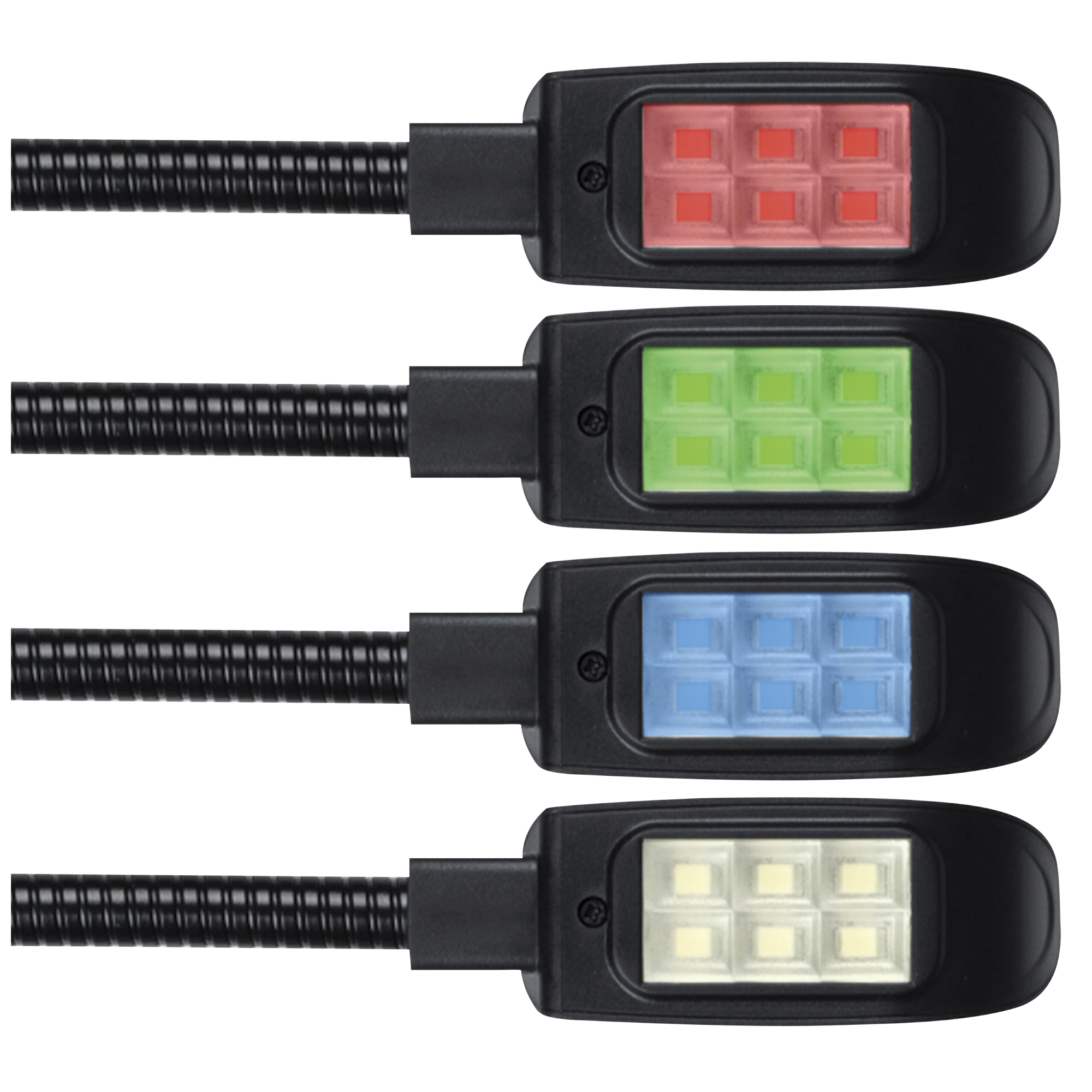 SHOWGEAR GooseLight XLR, RGBW 45 cm - 4-pin straight - dimmable 45 cm - 4 pin dritto - dimmerabile