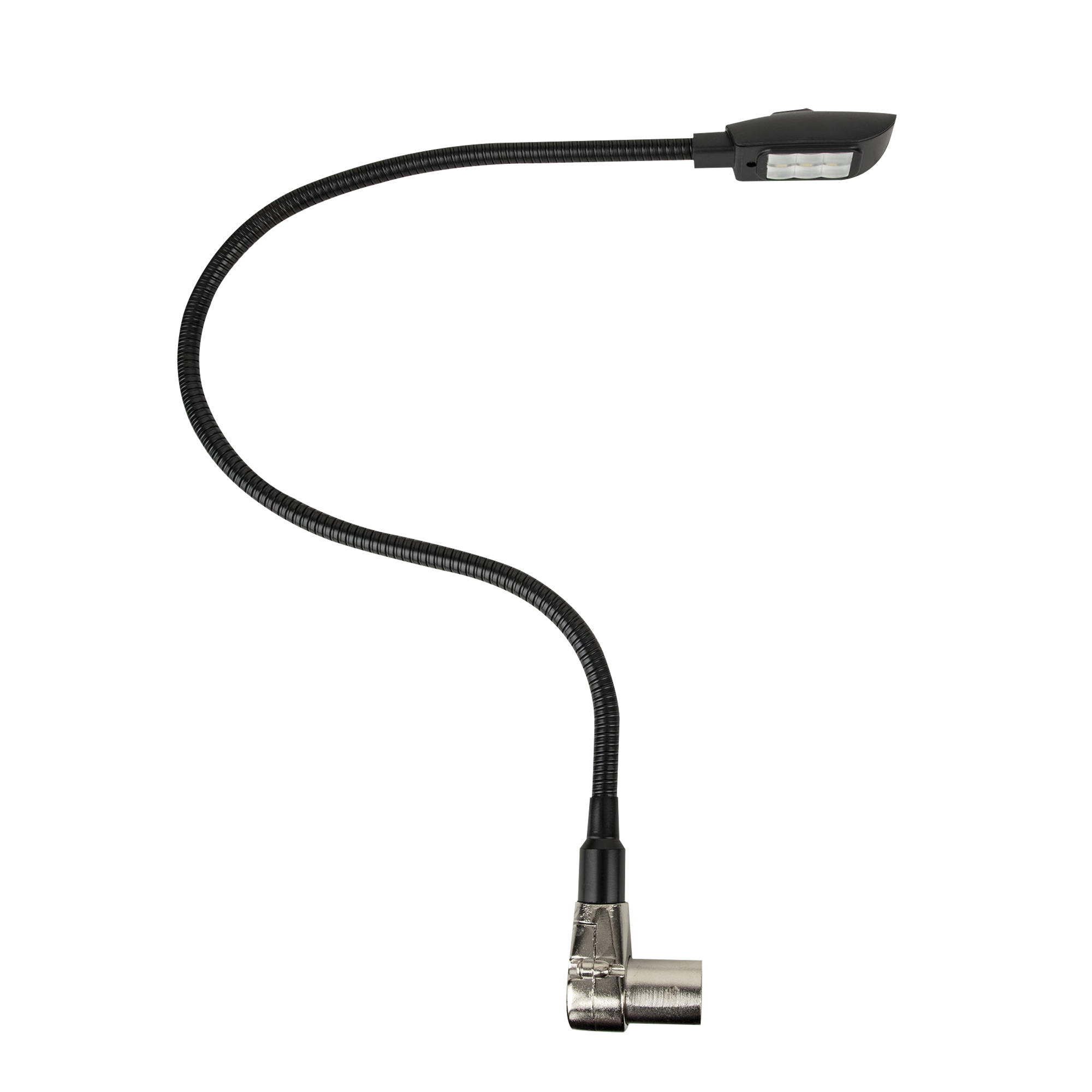 SHOWGEAR GooseLight XLR, CW 40 cm - 3-pin right-angled 40 cm - 3 pin ad angolo retto