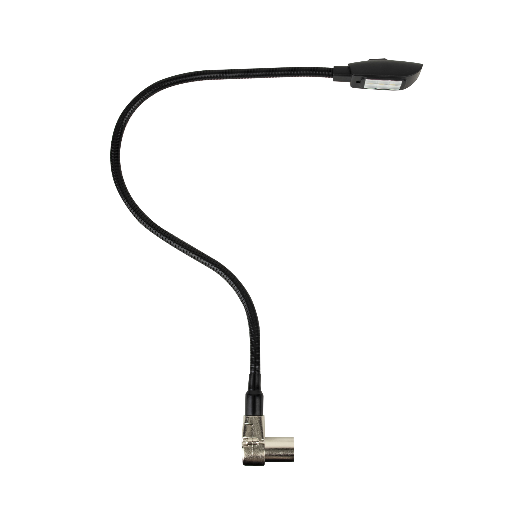 SHOWGEAR GooseLight XLR, CW 40 cm - 4-pin right-angled 40 cm - 4 pin ad angolo retto