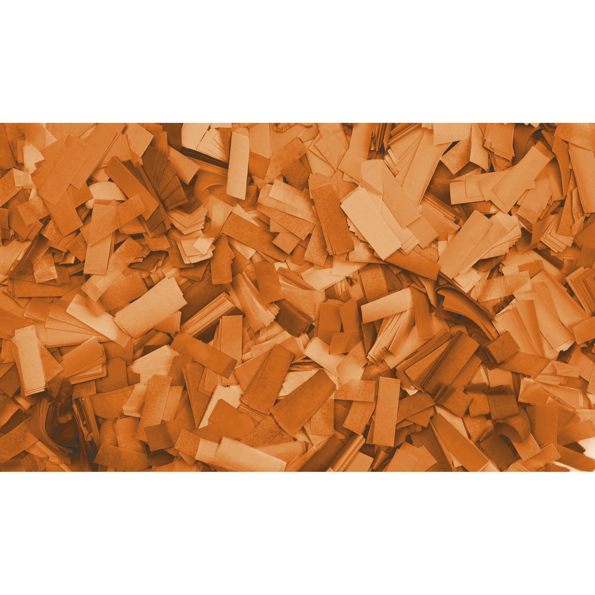 SHOWGEAR Confetti - Rectangle Orange, 55 x 17 mm, 1 kg, flameproof and biodegradable Arancione, 55 x 17 mm, 1 kg, ignifugo e biodegradabile