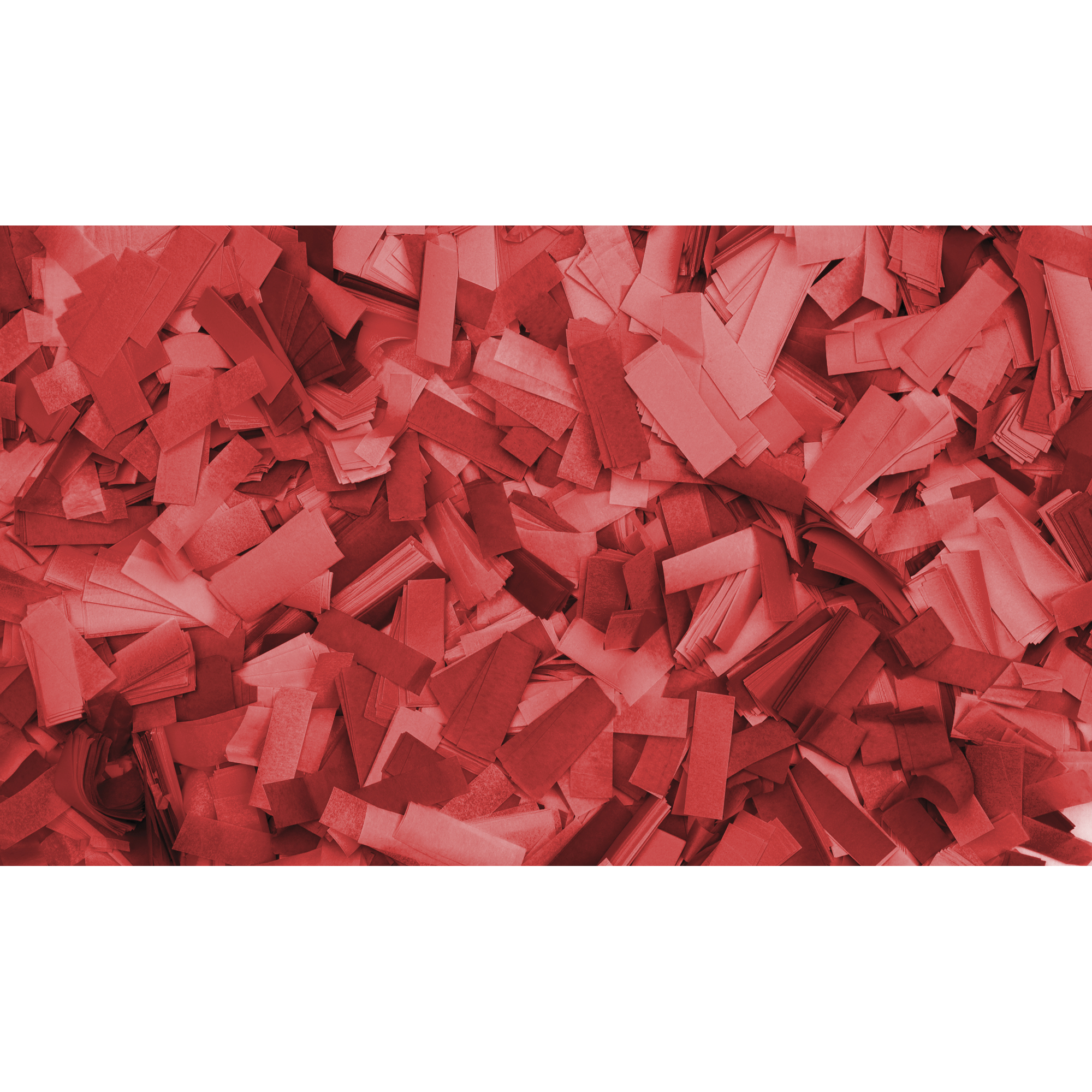 SHOWGEAR Confetti - Rectangle Red, 55 x 17 mm, 1 kg, flameproof and biodegradable Rosso, 55 x 17 mm, 1 kg, ignifugo e biodegradabile
