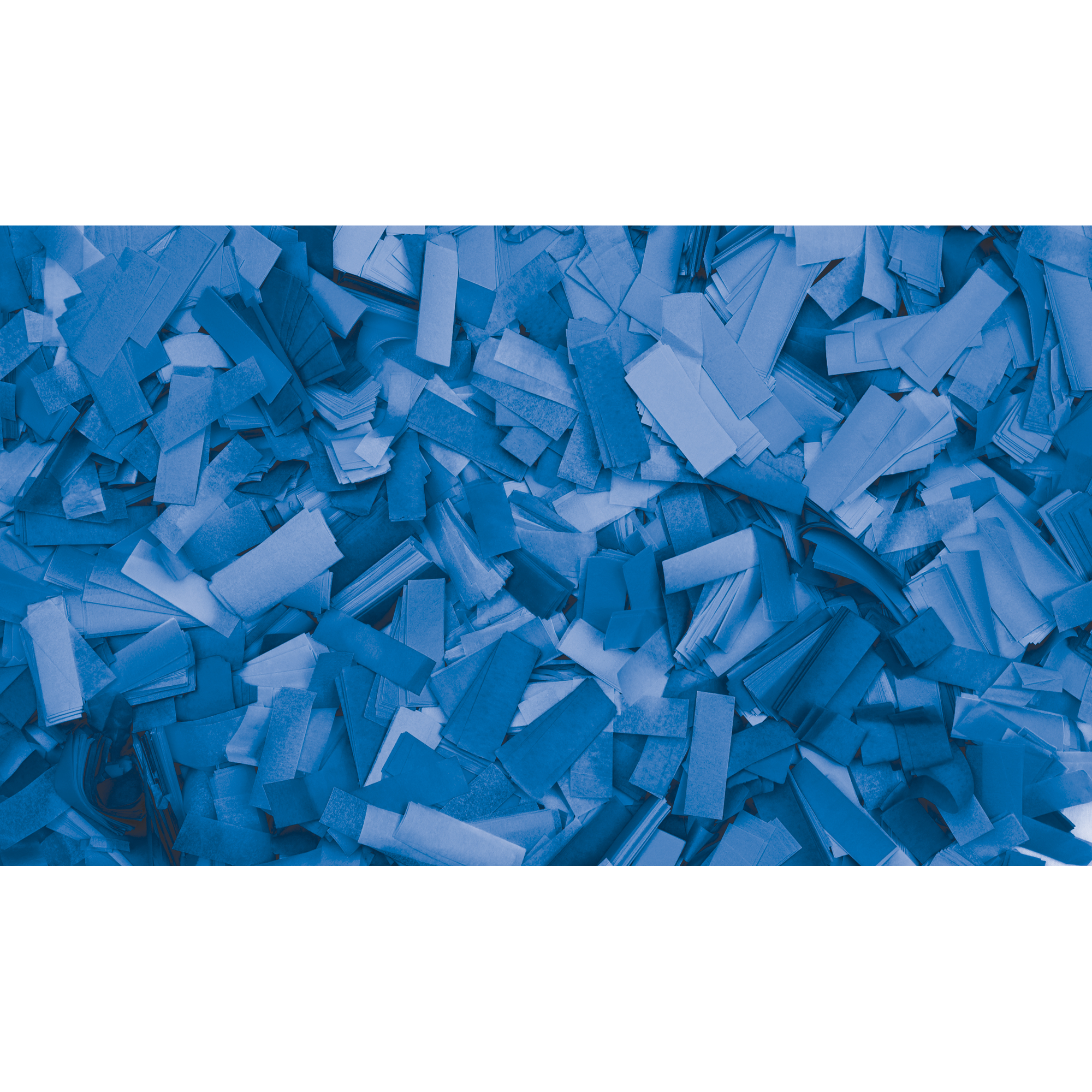 SHOWGEAR Confetti - Rectangle Blue, 55 x 17 mm, 1 kg, flameproof and biodegradable Blu, 55 x 17 mm, 1 kg, ignifugo e biodegradabile