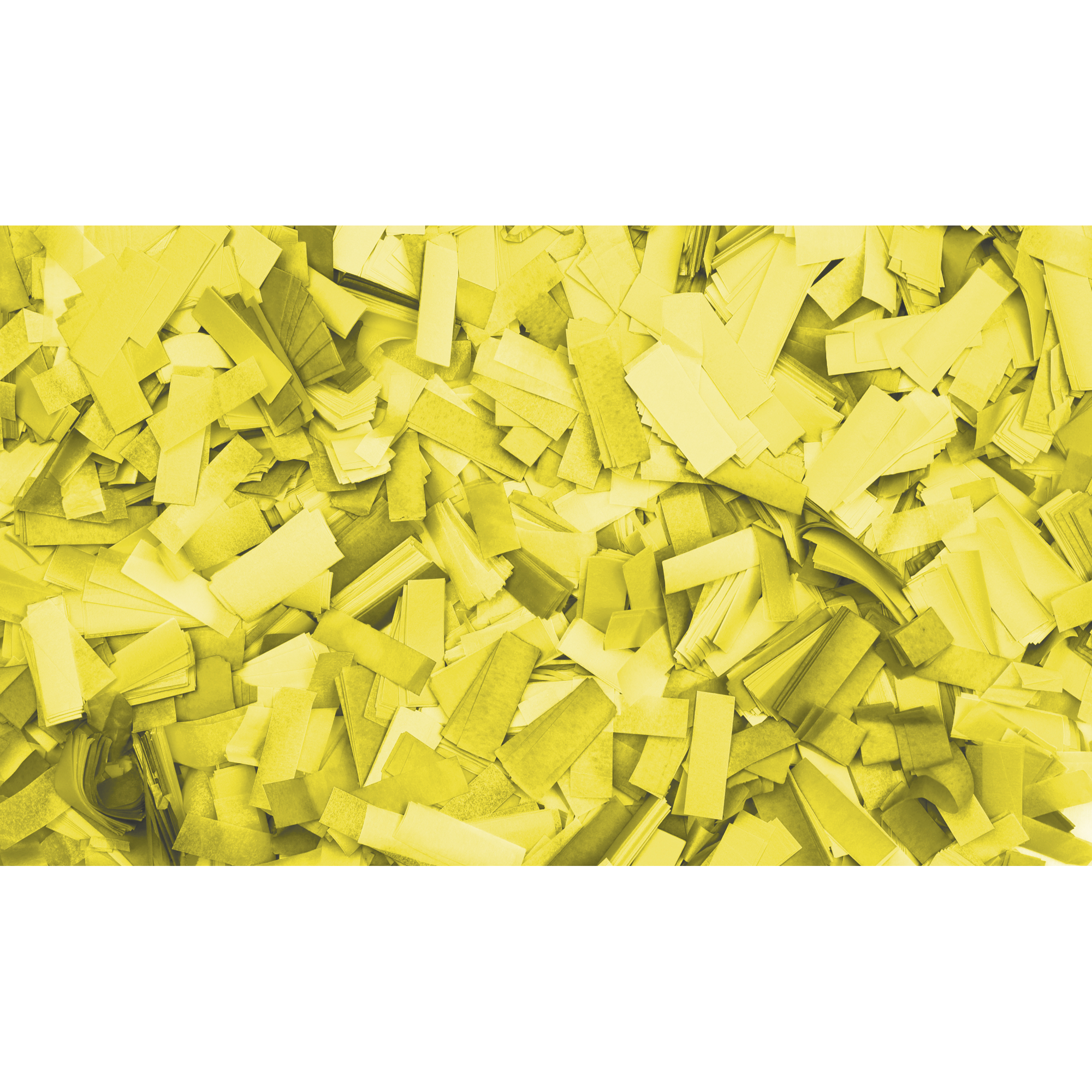 SHOWGEAR Confetti - Rectangle Yellow, 55 x 17 mm, 1 kg, flameproof and biodegradable Giallo, 55 x 17 mm, 1 kg, ignifugo e biodegradabile