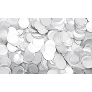 SHOWGEAR Confetti - Round White, Ø 55 mm, 1 kg, flameproof and biodegradable Bianco, Ø 55 mm, 1 kg, ignifugo e biodegradabile