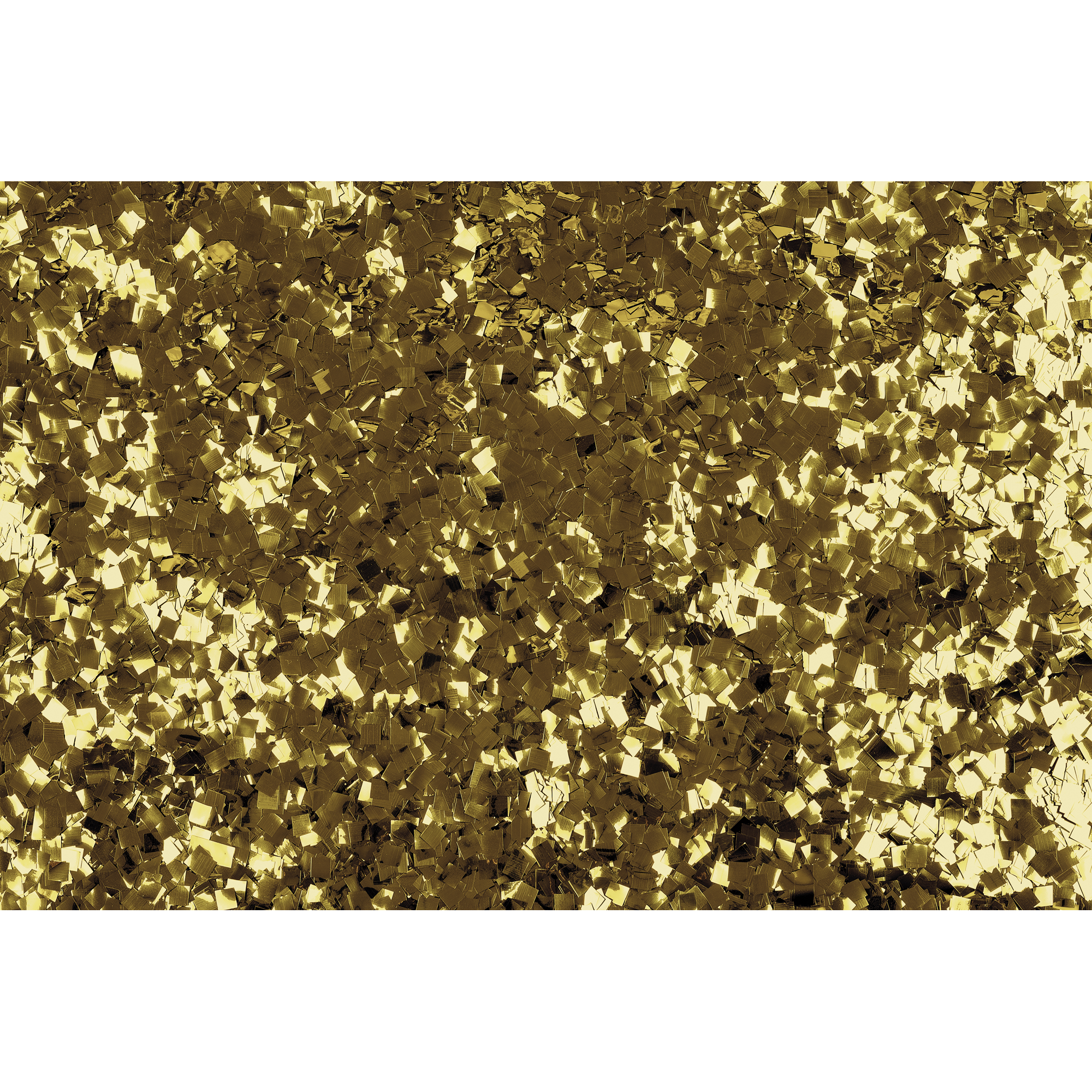 SHOWGEAR Metallic Confetti - Pixie Dust Gold, 6 x 6 mm, 1 kg, flameproof Oro, 6 x 6 mm, 1 kg, ignifugo