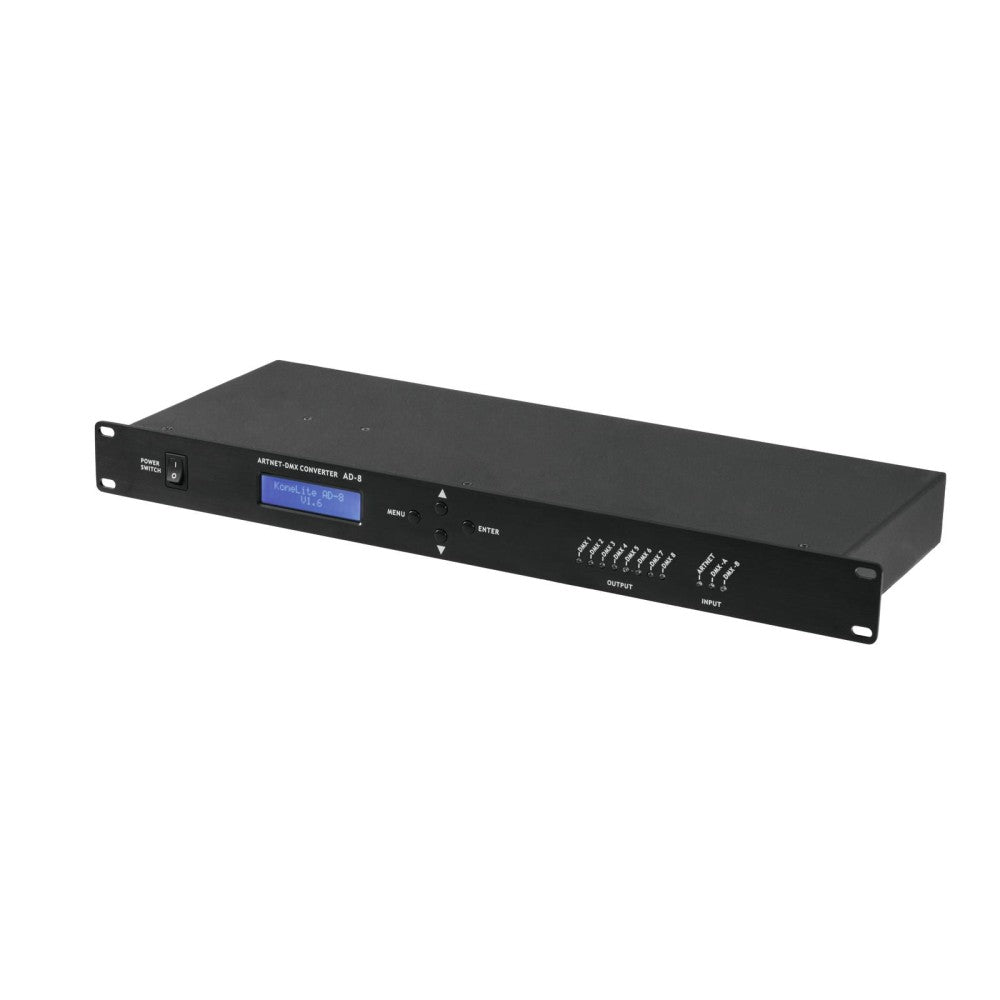 EUROLITE Art-Net/DMX Node 8 MK2 Convertidor Art-Net/DMX con 8 universos