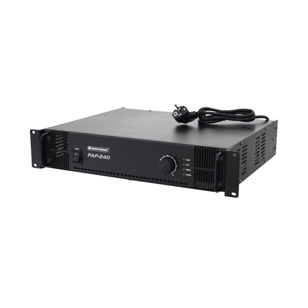 OMNITRONIC PAP-240 Amplificador mono de 240 vatios