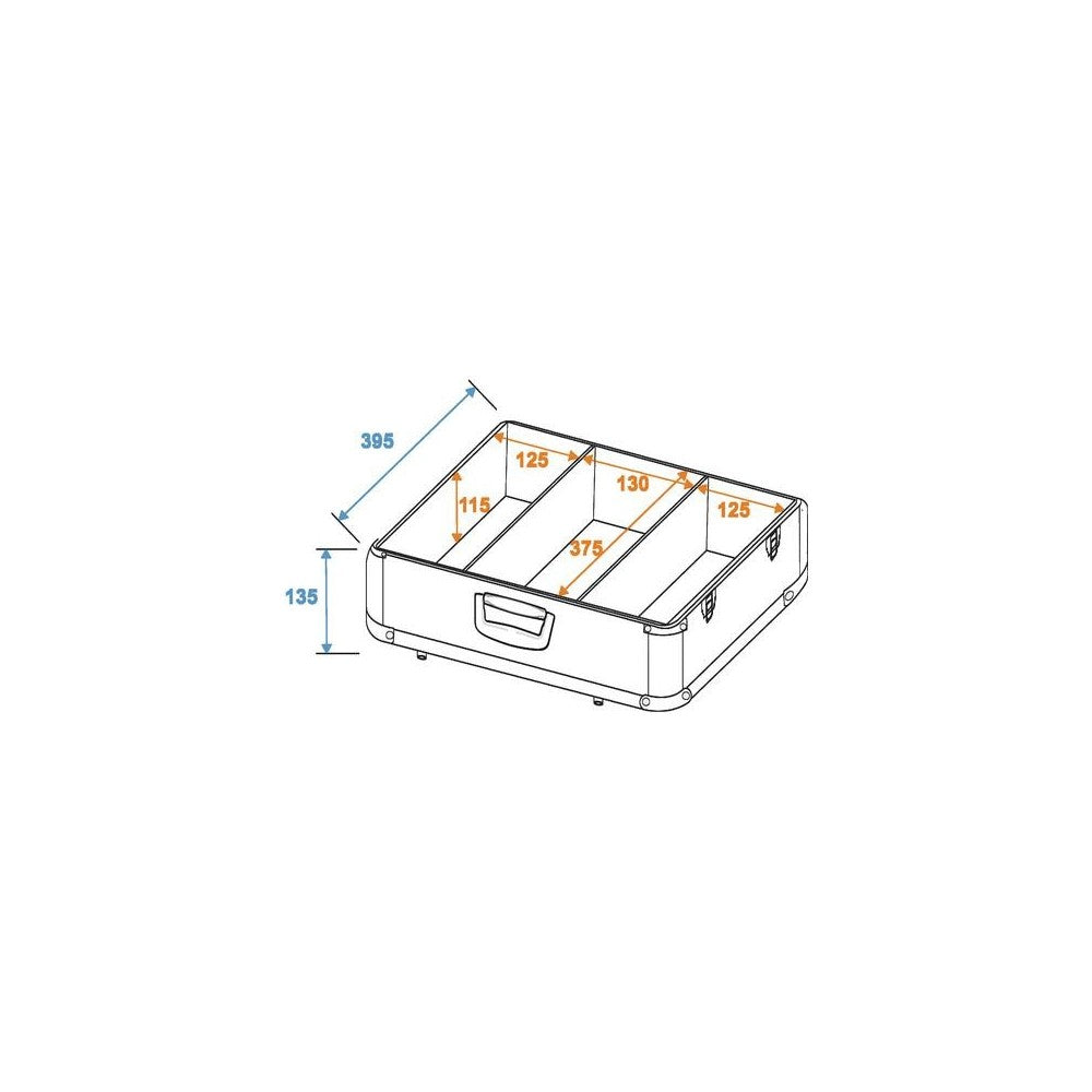 Roadinger Flightcase per 100 CD Cromata