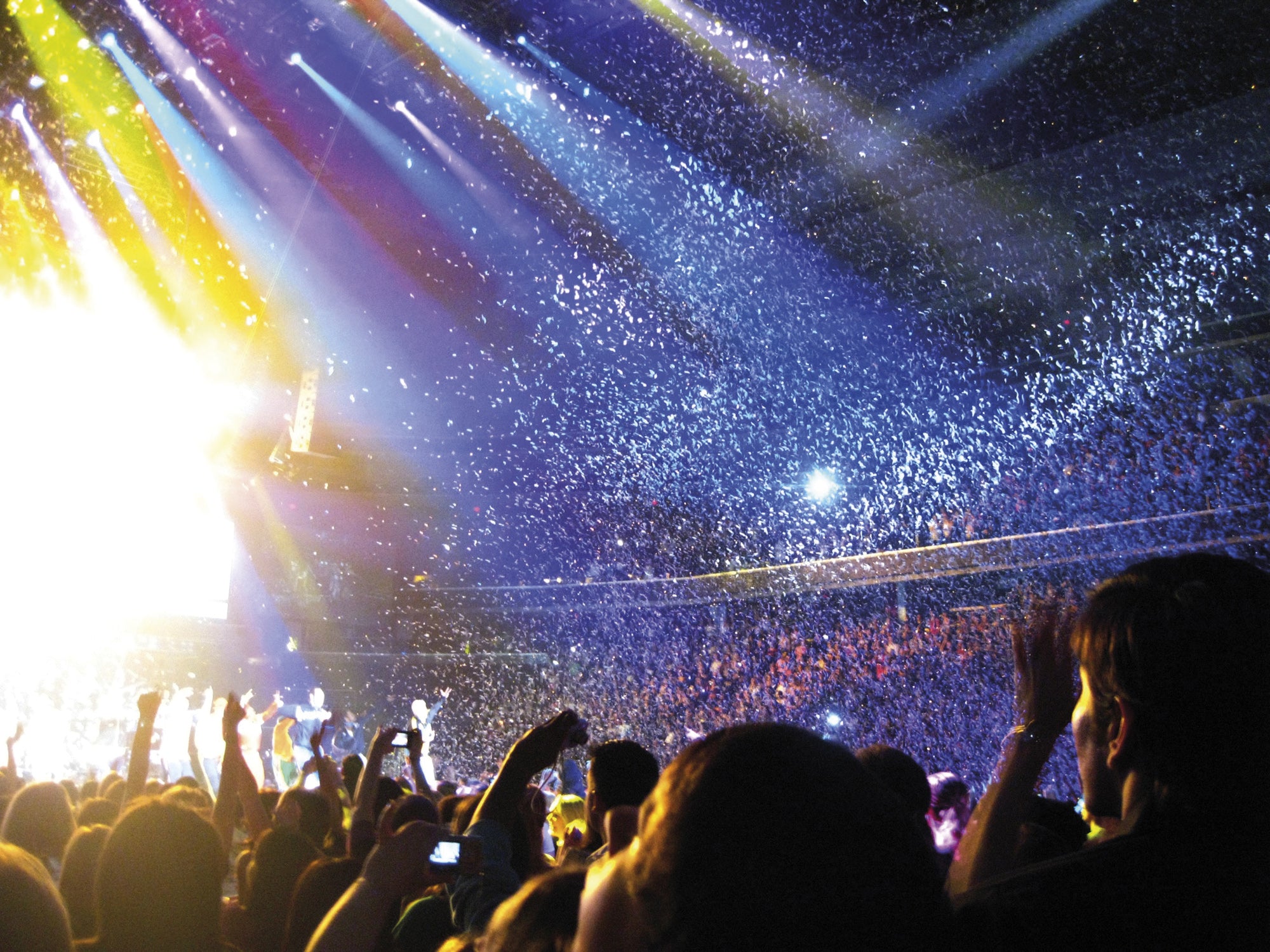 SHOWGEAR Electric Confetti Cannon 50 cm, white, flameproof and biodegradable 50 cm, bianco, ignifugo e biodegradabile