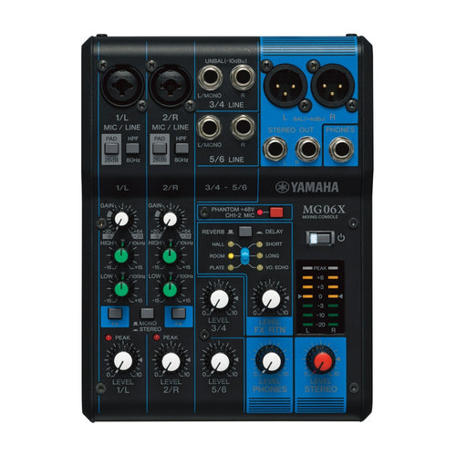 YAMAHA MG06X Mixeur Passif 6 Canaux avec Effets Dsp Spx