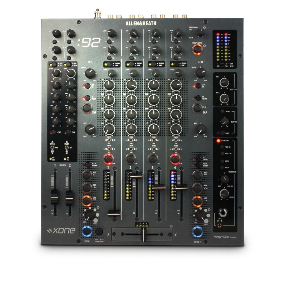 ALLEN & HEATH XONE 92 MIXER PER DJ 6 CANALI 2 AUX 2 OUT INDIPENDENTI 2 VCF