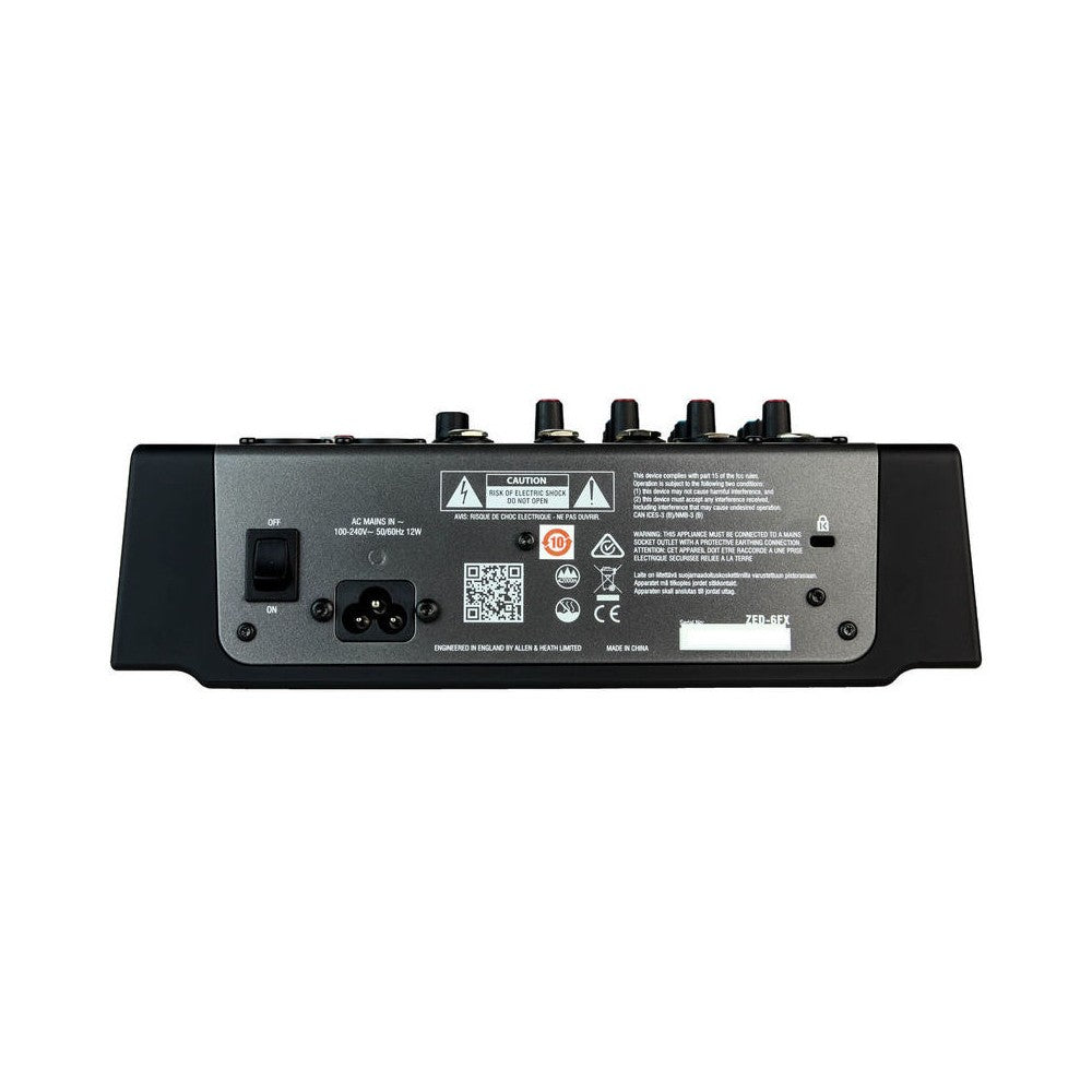 ALLEN & HEATH ZED 6FX MIXER 6 CANALI CON EFFETTI