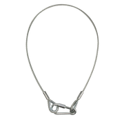 SHOWGEAR Safety Cable 6 mm - BGV-C1 Carico di lavoro sicuro: 36 kg - 100 cm - colore argento
