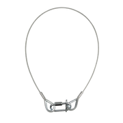 SHOWGEAR Safety Cable 3 mm Carico di lavoro sicuro: 5 kg - 60 cm - colore argento