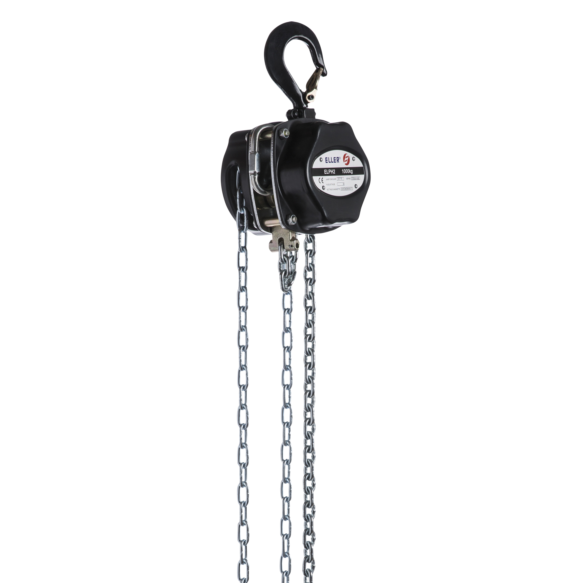 ELLER Chain Hoist 500 kg - VBG-8 - manual Lifting height 8 m Altezza di sollevamento: 8 metri