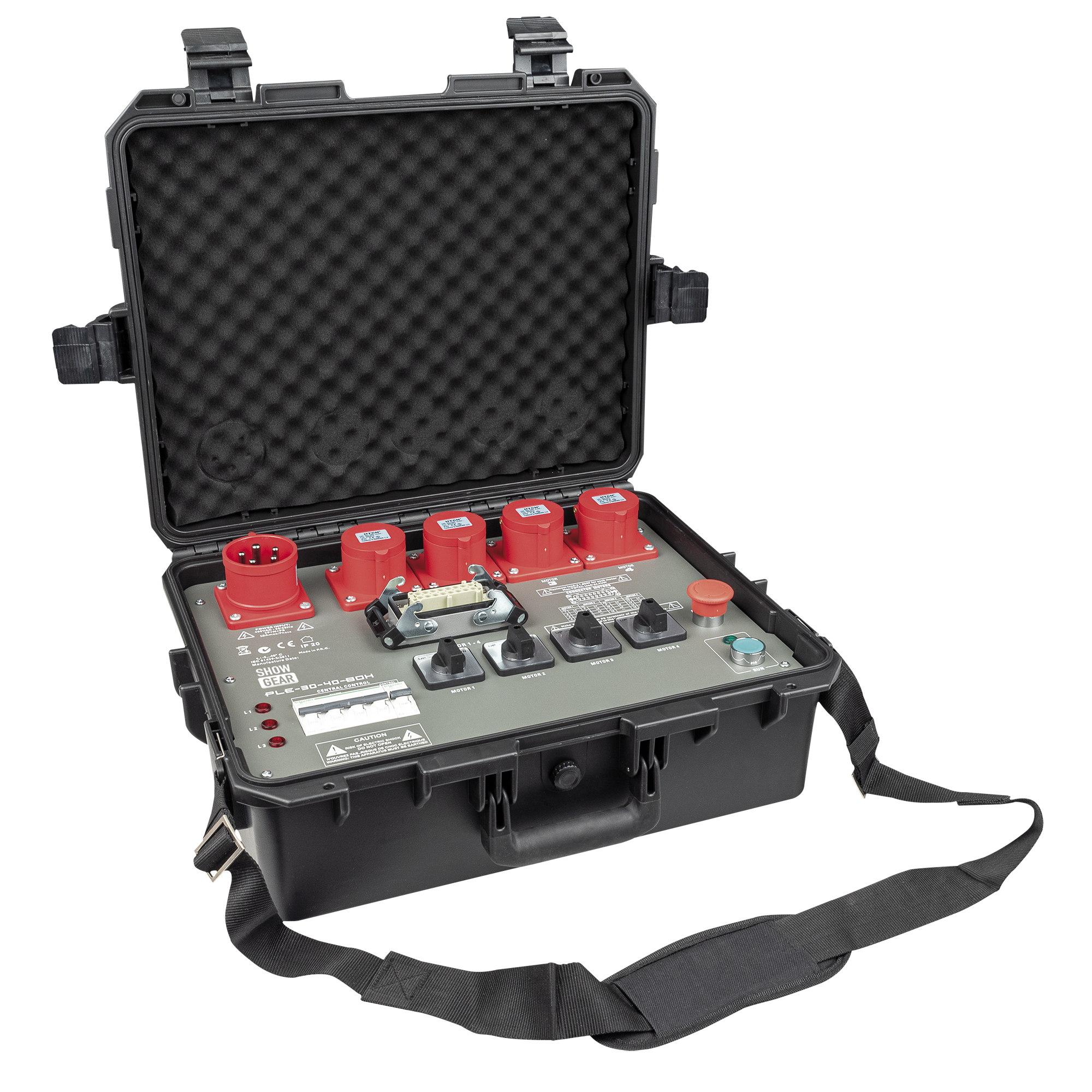 SHOWGEAR PLE-30-40 - Direct Control Chain Hoist Controller - Box version 4-Channel 4 canali