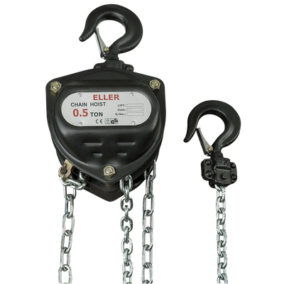 ELLER PH2 Manual Chain Hoist 500 kg Lifting height 6 m - With overload protection Altezza di sollevamento 6 m - Con protezione da sovraccarico