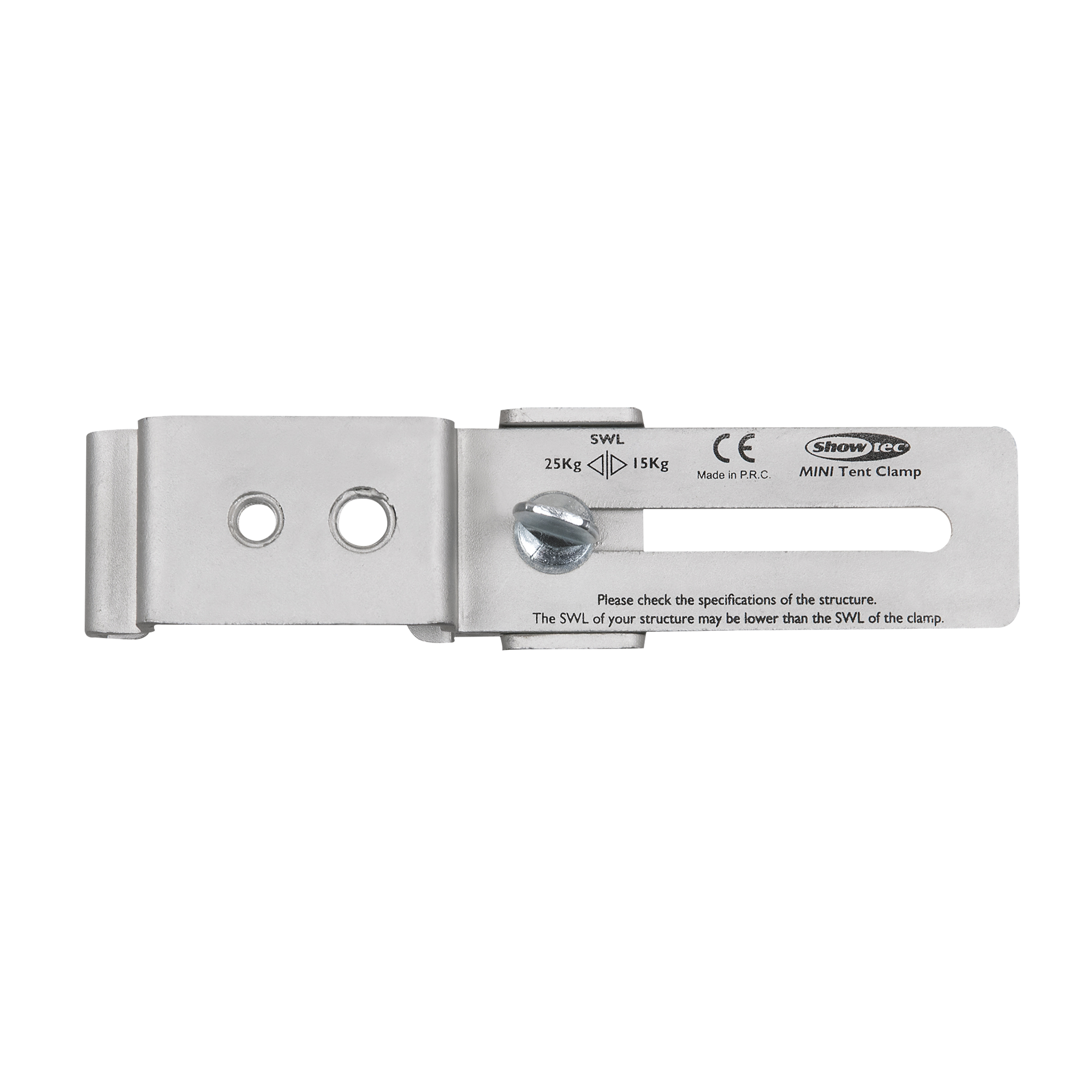SHOWGEAR Mini Tent Clamp SWL: 15 - 25 kg - metal - silver WLL: 15 - 25 kg - metallo - colore argento