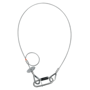 SAVEKING Safety Cable 3 mm - BGV-C1 600mm, Silver Carico di lavoro sicuro: 20 kg - 60 cm - colore argento