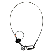 SAVEKING Safety Cable 3 mm - BGV-C1 600mm, Black Carico di lavoro sicuro: 20 kg - 60 cm - colore nero