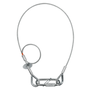 SAVEKING Safety Cable 4 mm - BGV-C1 600mm, Silver Carico di lavoro sicuro: 40 kg - 60 cm - colore argento