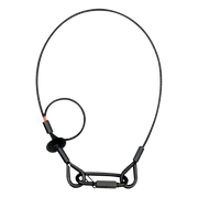 SAVEKING Safety Cable 4 mm - BGV-C1 600mm, Black Carico di lavoro sicuro: 40 kg - 60 cm - colore nero