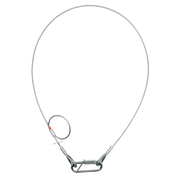 SAVEKING Safety Cable 4 mm - BGV-C1 1.000mm, Silver Carico di lavoro sicuro: 40 kg - 100 cm - colore argento