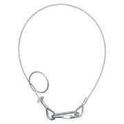 SAVEKING Safety Cable 5 mm - BGV-C1 1.000mm, Silver Carico di lavoro sicuro: 60 kg - 100 cm - colore argento