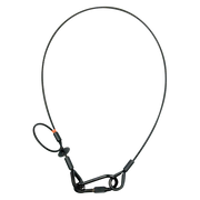 SAVEKING Safety Cable 5 mm - BGV-C1 1.000mm, Black Carico di lavoro sicuro: 60 kg - 100 cm - colore nero