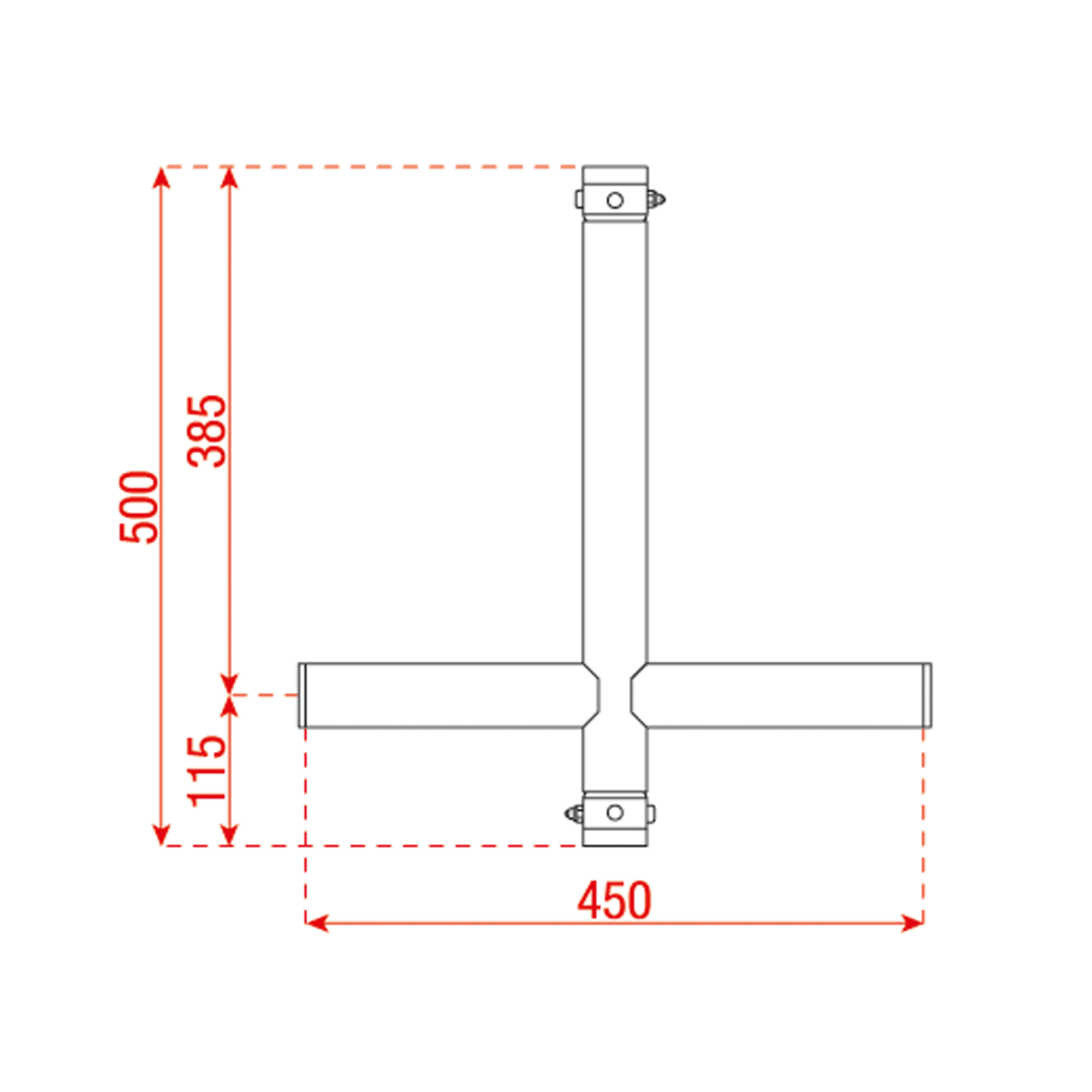 SHOWGEAR T-Downrigger Aluminium - GT/GQ Alluminio - GT/GQ