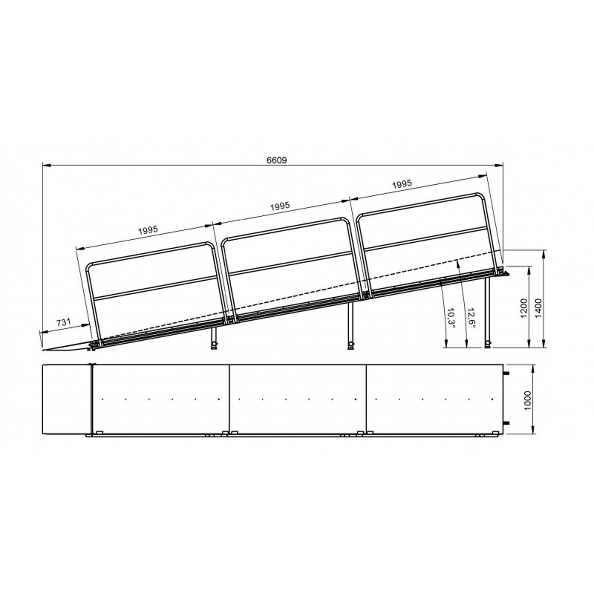 SHOWGEAR Mammoth Dex Ramp 1.200mm, 1.400mm 120 - 140 cm - 6 mtr