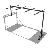 SHOWGEAR Guard Rail Holder for Mammoth Transport Trolley For up to 24x Mammoth Dex Guard Rails Per un massimo di 24x guardrail Mammoth Dex