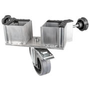 SHOWGEAR Mammoth Dex Double Leg Insert Swivel Wheel With brake Con freno