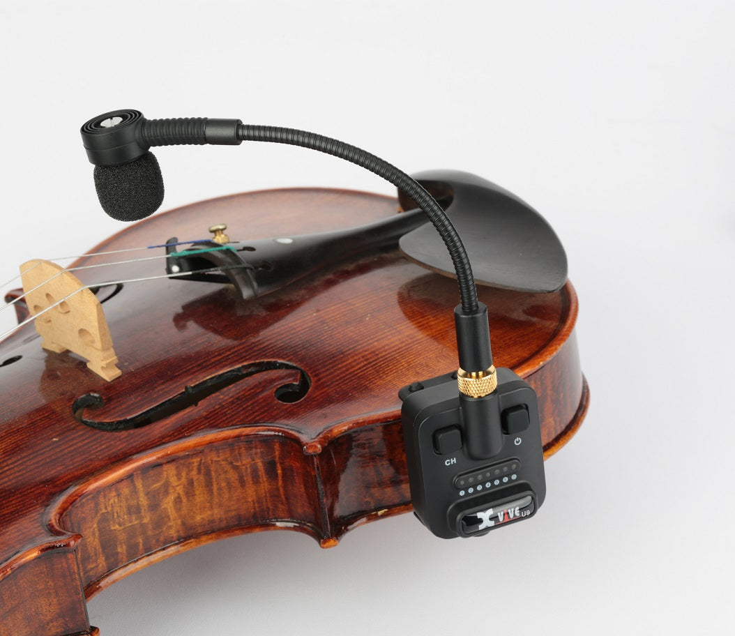 Xvive U9 - Sistema microfonico wireless digitale per violini/viole
