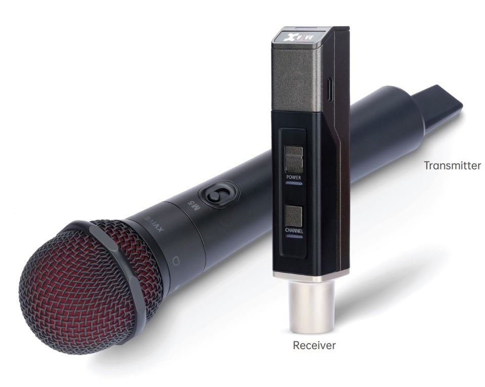 Xvive M5 - Sistema microfono wireless Handheld a capsule intercambiabili
