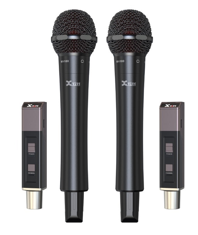 Xvive M5D - Sistema doppio microfono wireless Handheld a capsule intercambiabili